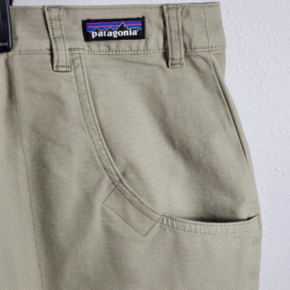 PATAGONIA shale Stand Up Skirt tan Sz 12 - Picture 3 of 6